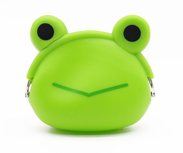 硅膠零錢袋，青蛙硅膠錢包，學(xué)生硅膠錢袋